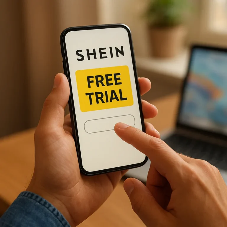 Find the SHEIN Free Trial Center on Mobile