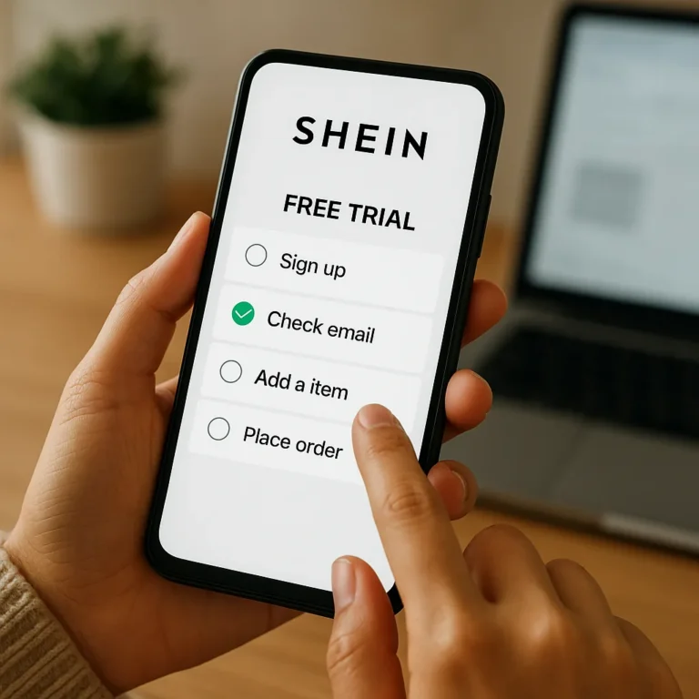 Navigate SHEIN Free Trial Tasks on Your Phone
